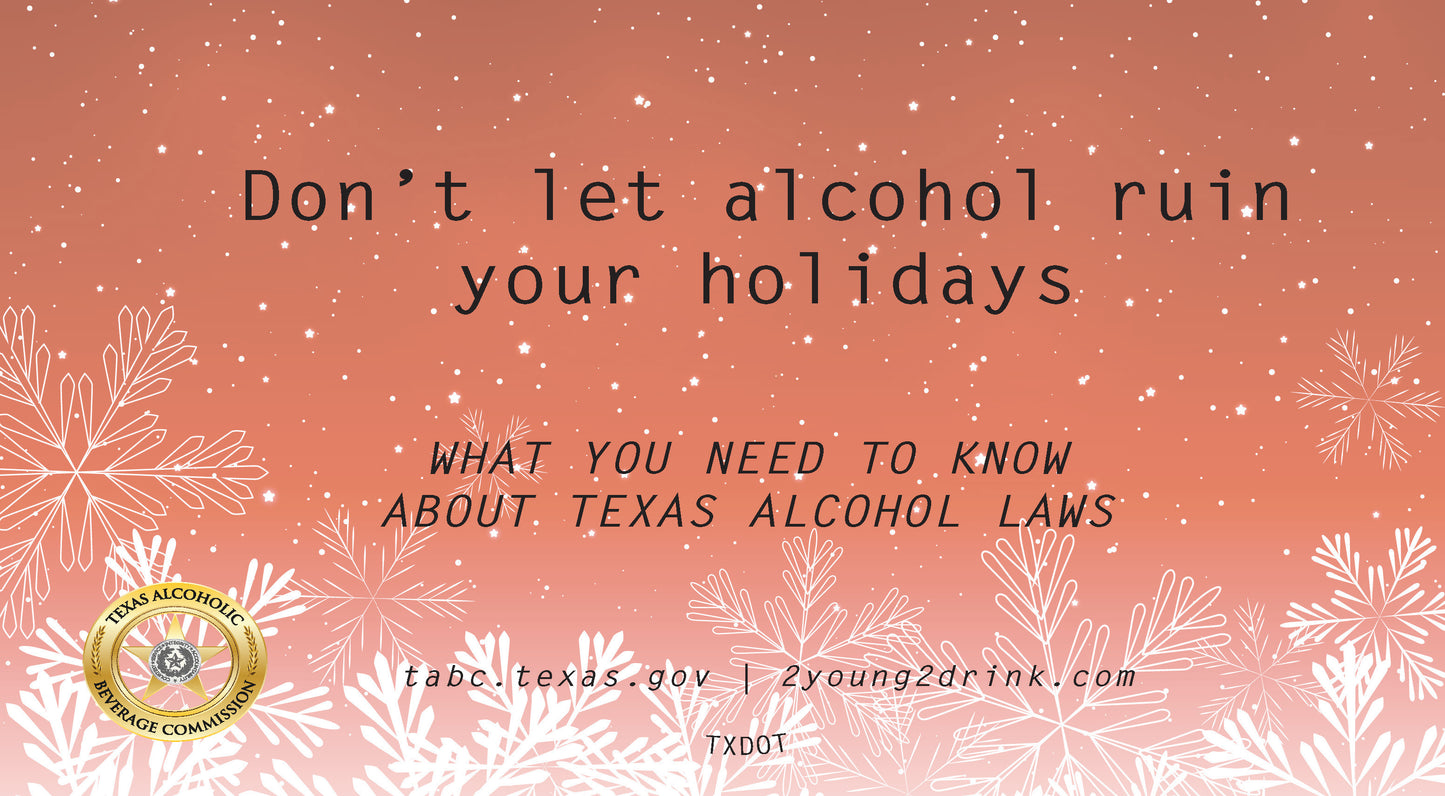 Alcohol Laws Booklet — Holiday Edition