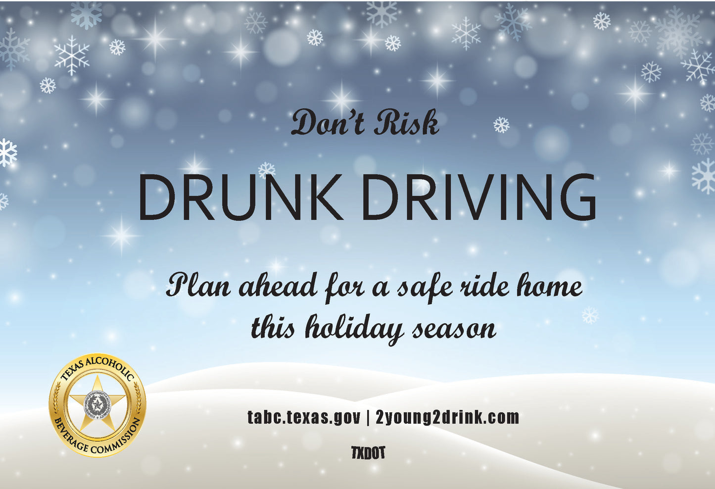 Drinking and Driving Booklet — Holiday Edition